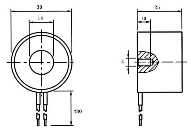 Mechanical Drawing - DFRobot DFR0797 5V Electromagnet